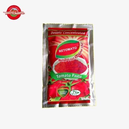 চীন উৎপাদন কারখানার দাম ১০০ গ্রাম ফ্ল্যাট স্যাচেট টমেটো পেস্ট ৩০% থেকে ১০০% বিশুদ্ধতা মিষ্টি এবং তিক্ত স্বাদ