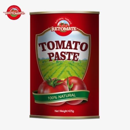 ৪২৫ গ্রাম টমেটো পেস্টের ক্যান ISO HACCP BRC এবং FDA রেগুলেশন দ্বারা প্রতিষ্ঠিত বিশ্বমানের মান মেনে চলে