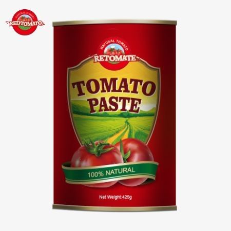 ৪২৫ গ্রাম টমেটো পেস্টের ক্যান ISO HACCP BRC এবং FDA রেগুলেশন দ্বারা প্রতিষ্ঠিত বিশ্বমানের মান মেনে চলে