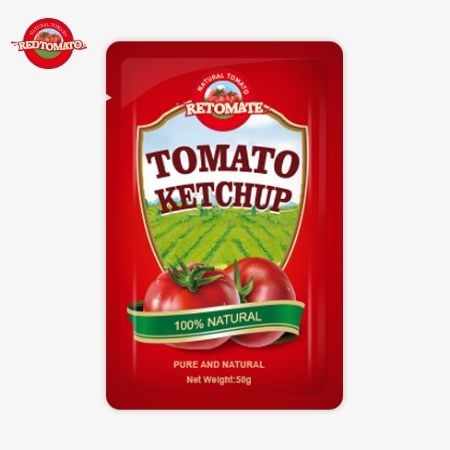 কারখানার কাস্টম 50g এস স্যাচেট কেচআপ আইএসও এইচএসিসিপি এফডিএ সার্টিফিকেশন প্রদানের জন্য বিশ্বব্যাপী সেরা বিক্রয়
