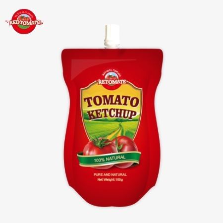 OEM চীন কারখানার দাম 100 গ্রাম মিষ্টি এবং তিক্ত প্রাকৃতিক কেচআপ স্যাচেট এইচএসিসিপি স্ট্যান্ডার্ড