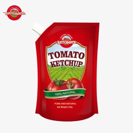 OEM স্ট্যান্ডার্ড এবং উপলব্ধ কারখানার দাম 140g কেচআপ প্যাকেট যে আন্তর্জাতিক পূরণ
