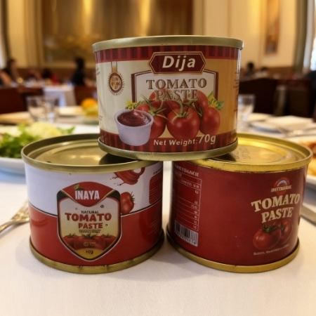 70g Canned Tomato Paste With Brix 28–30% Provide Brand And Packaging Design
