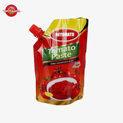 50g-500g টমেটো পেস্ট ডাবল কনসেন্ট্রেটেড স্ট্যান্ড আপ প্যাকেট