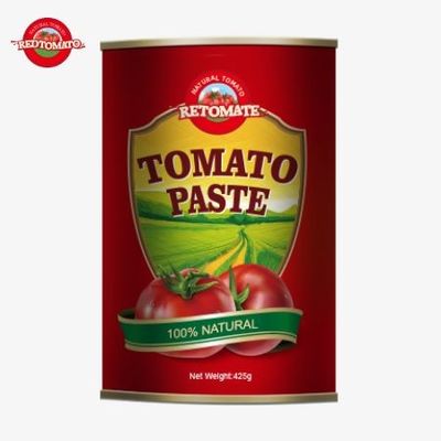 ৪২৫ গ্রাম টমেটো পেস্টের ক্যান ISO HACCP BRC এবং FDA রেগুলেশন দ্বারা প্রতিষ্ঠিত বিশ্বমানের মান মেনে চলে