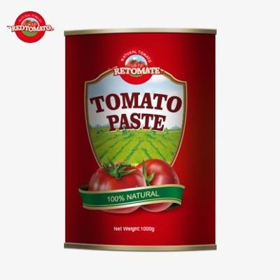 উচ্চ মানের 1000g টিন-ক্যান টমেটো প্যাস্টের প্রস্তুতকারক OEM পরিষেবা প্রদানকারী