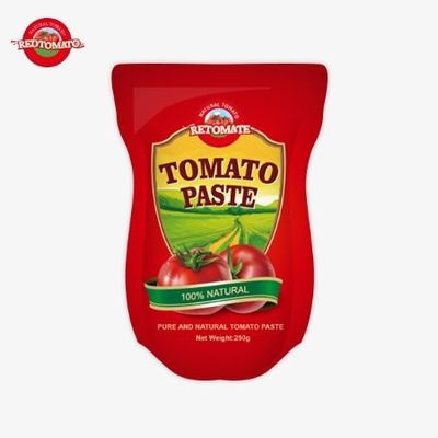এই স্ট্যান্ড-আপ প্যাকেটে ৩০% থেকে ১০০% পর্যন্ত বিশুদ্ধতার সাথে ২৫০ গ্রাম মিষ্টি এবং টেনজি টমেটো পেস্ট রয়েছে।