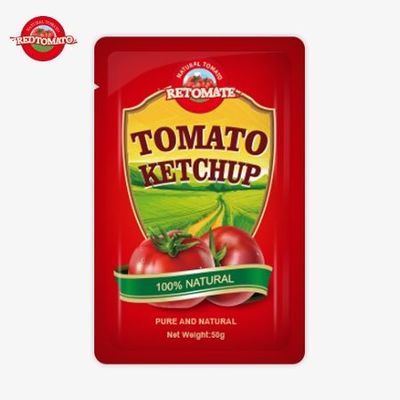 কারখানার কাস্টম 50g এস স্যাচেট কেচআপ আইএসও এইচএসিসিপি এফডিএ সার্টিফিকেশন প্রদানের জন্য বিশ্বব্যাপী সেরা বিক্রয়