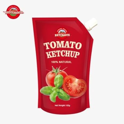 OEM চীন কারখানার দাম ডুবানো সস পকেট কেচপ 100g মিষ্টি এবং তিক্ত বিশুদ্ধ প্রাকৃতিক মশলা